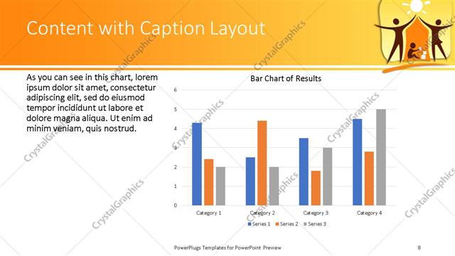Content with Caption presentation slide layout