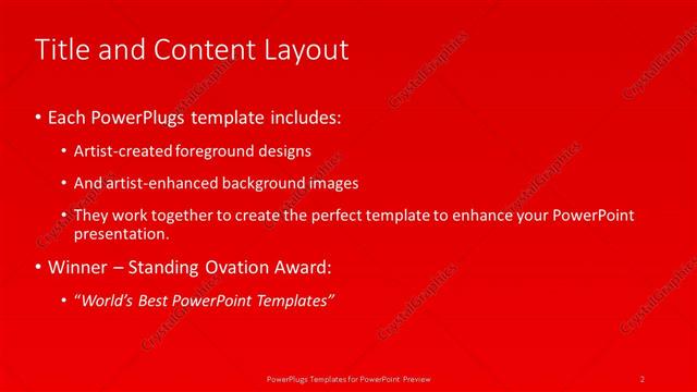 Title and Content presentation slide layout