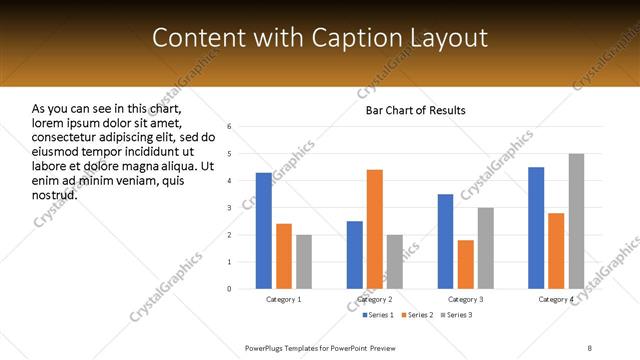 Content with Caption presentation slide layout
