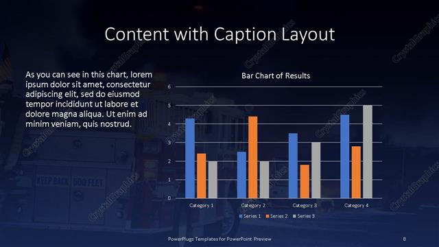 Content with Caption presentation slide layout