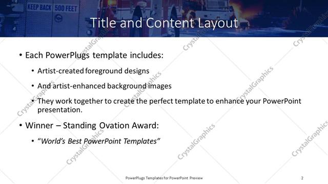 Title and Content presentation slide layout