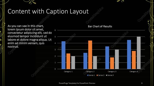 Content with Caption presentation slide layout