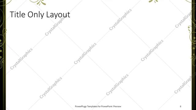 Title Only presentation slide layout