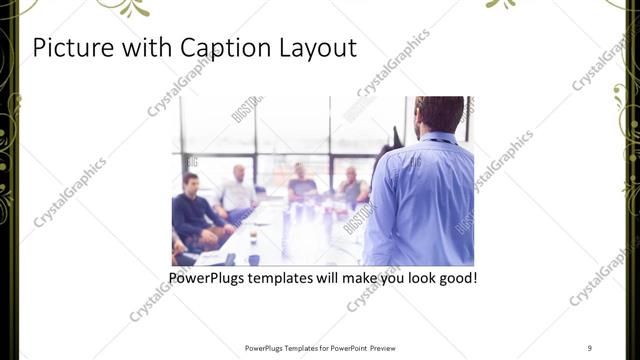 Picture with Caption presentation slide layout