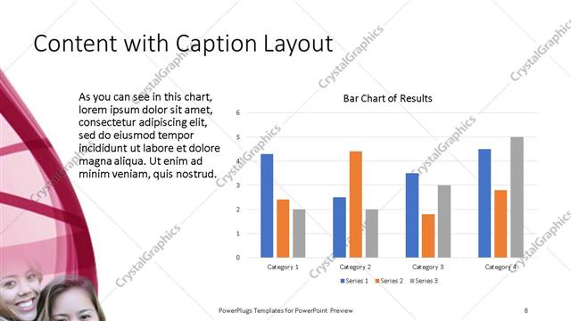 Content with Caption presentation slide layout