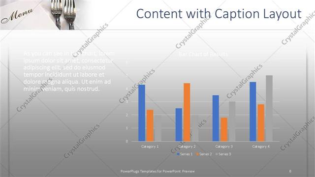 Content with Caption presentation slide layout