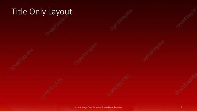 Title Only presentation slide layout