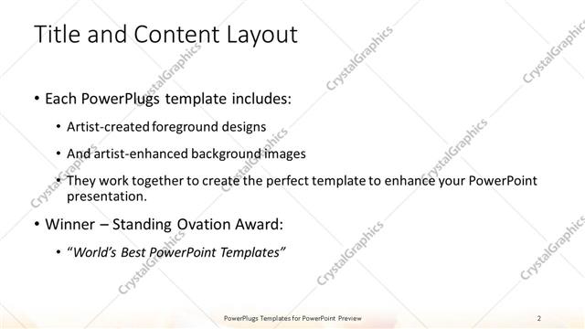 Title and Content presentation slide layout