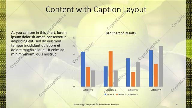 Content with Caption presentation slide layout
