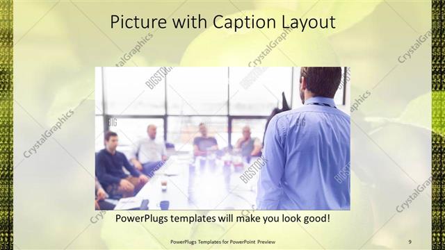 Picture with Caption presentation slide layout