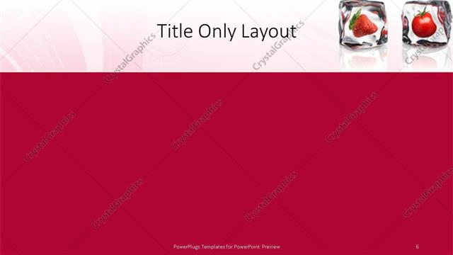 Title Only presentation slide layout