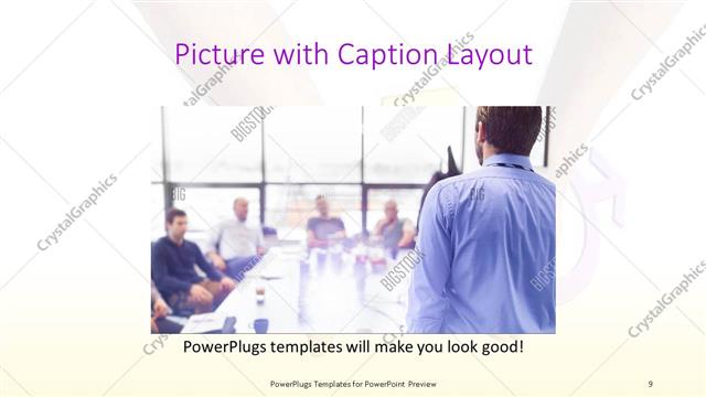 Picture with Caption presentation slide layout