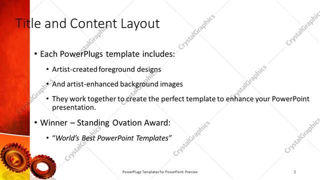 Title and Content presentation slide layout