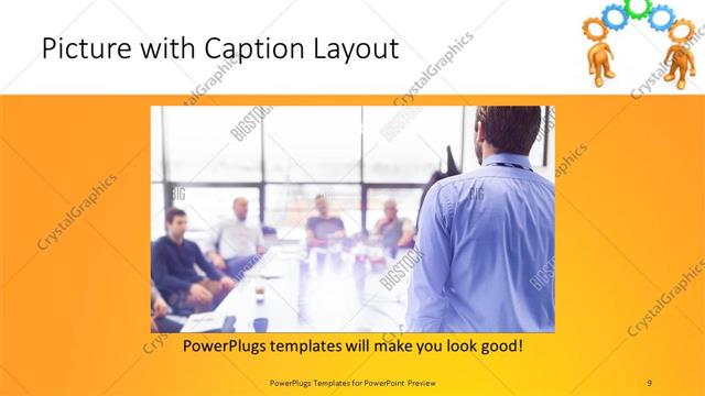 Picture with Caption presentation slide layout