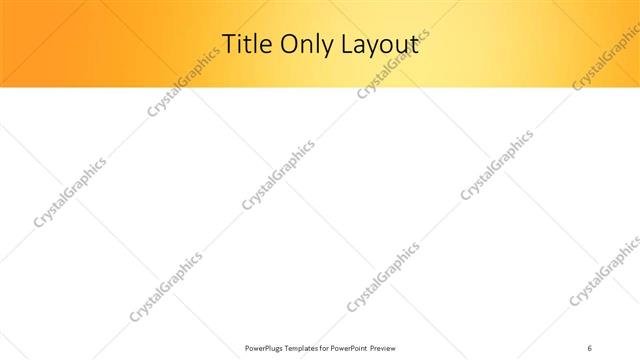 Title Only presentation slide layout