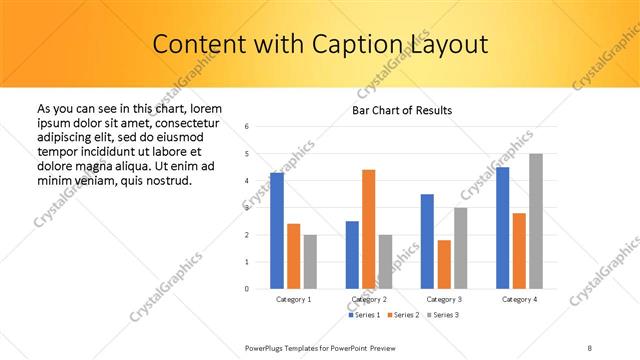 Content with Caption presentation slide layout