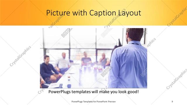 Picture with Caption presentation slide layout
