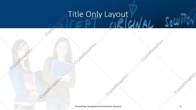 Title Only presentation slide layout