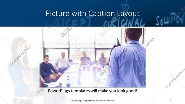 Picture with Caption presentation slide layout