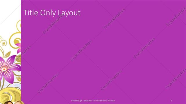 Title Only presentation slide layout