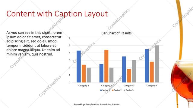 Content with Caption presentation slide layout