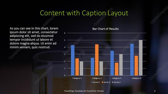 Content with Caption presentation slide layout