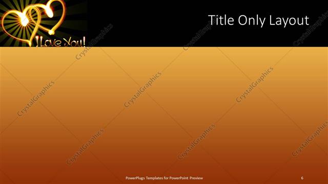 Title Only presentation slide layout