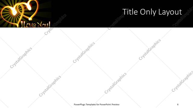 Title Only presentation slide layout