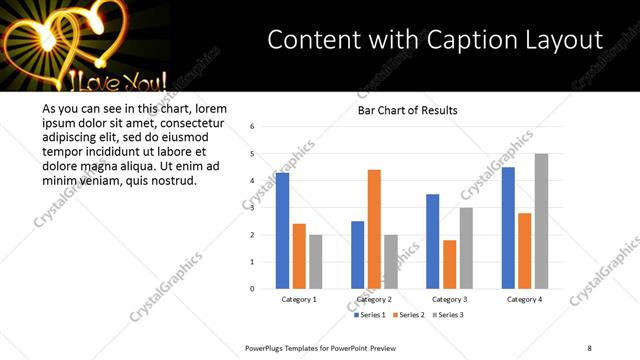 Content with Caption presentation slide layout