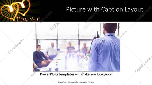 Picture with Caption presentation slide layout