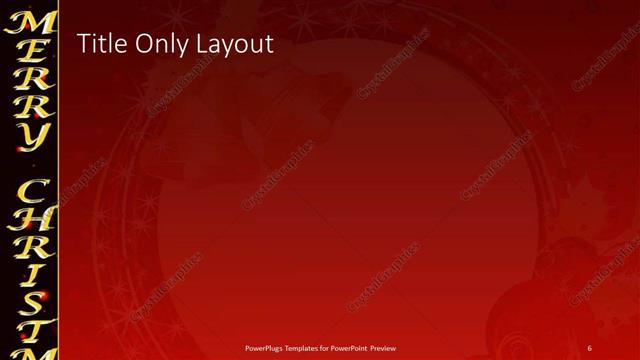 Title Only presentation slide layout