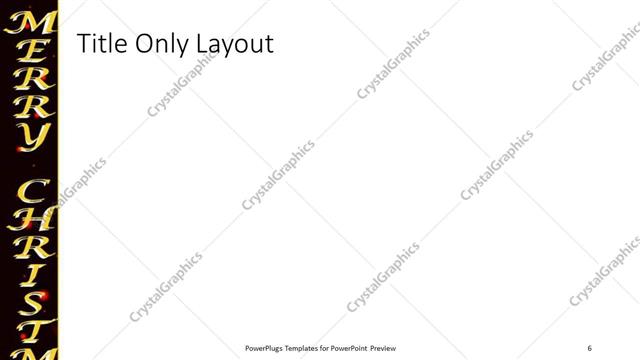 Title Only presentation slide layout