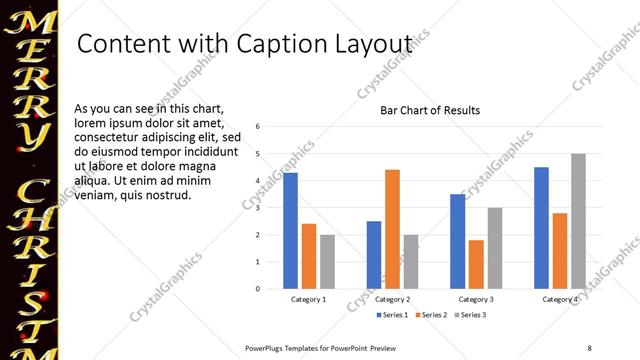Content with Caption presentation slide layout