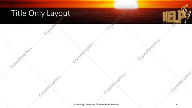 Title Only presentation slide layout