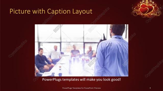 Picture with Caption presentation slide layout