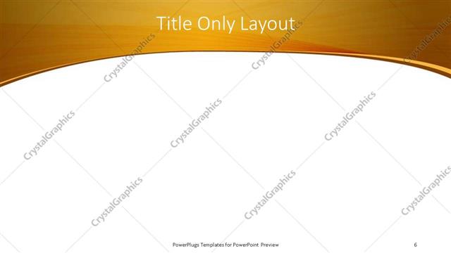 Title Only presentation slide layout