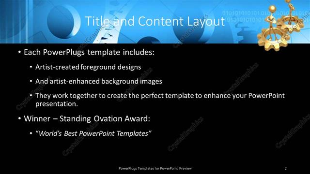 Title and Content presentation slide layout
