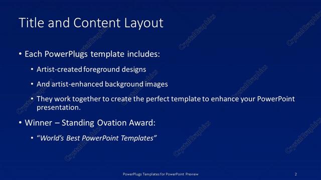 Title and Content presentation slide layout
