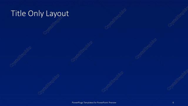 Title Only presentation slide layout