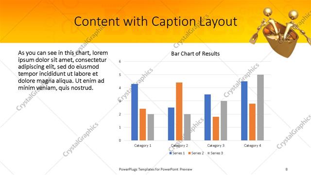 Content with Caption presentation slide layout