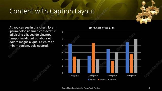 Content with Caption presentation slide layout