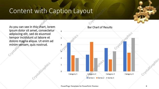 Content with Caption presentation slide layout