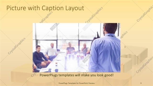 Picture with Caption presentation slide layout