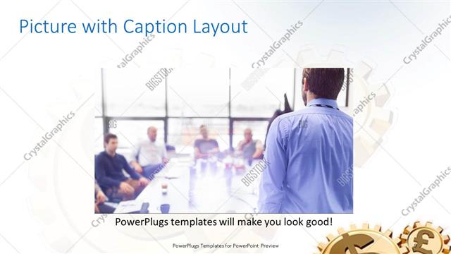 Picture with Caption presentation slide layout