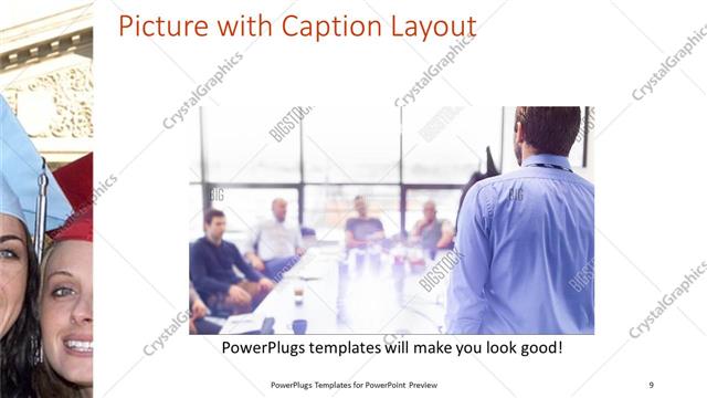 Picture with Caption presentation slide layout
