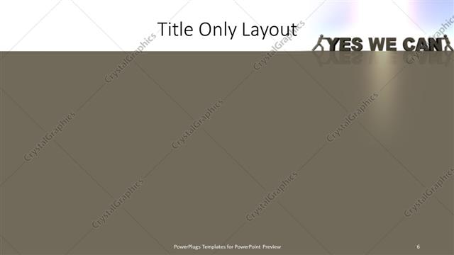 Title Only presentation slide layout