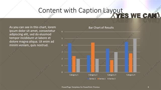 Content with Caption presentation slide layout