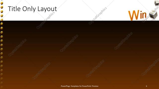 Title Only presentation slide layout