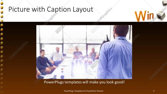 Picture with Caption presentation slide layout