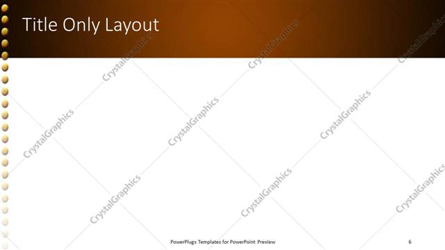 Title Only presentation slide layout